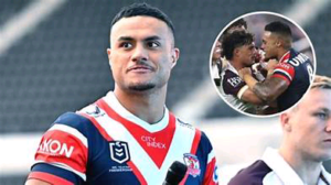 For using a racial insult on Ezra Mam, Spencer Leniu of the Roosters was suspended for eight NRL games.