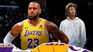 Lakers' LeBron James goes chest-to-chest with Ja Morant after game-sealing slam.