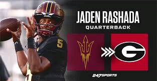 Jaden Rashada, a quarterback, will transfer from Arizona State to Georgia.