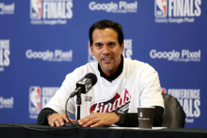 Erik Spoelstra, the head coach of the Miami Heat, has a strong opinion about playoff seeding.