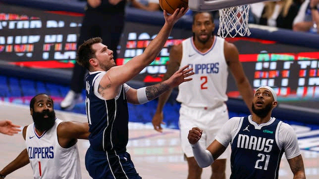 Dallas Mavericks knock the Los Angeles Clippers out of the NBA playoffs.