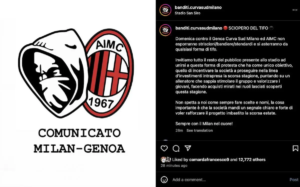 Curva Sud announces a protest for Milan-Genoa and explains why: "A clear and strong signal"