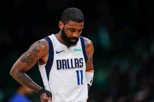 Kyrie Irving, a point guard for the Mavericks, terminates his contract with the team following a background conflict with management.