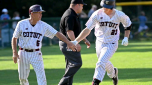 JUST IN: The Chicago Cubs choose 3B/1B Cole Mathis in the second round of the 2024 MLB draft.