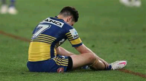 A MASSIVE SETBACKA: Mitchell Moses have suspended For eight NRL games for using a racial insult on Sam Walker.